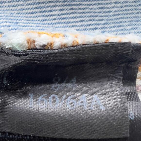 ALLSAINTS LILA GROMMET RAW HEM COTTON DENIM‎ SKIRT IN BLUE NWT WOMEN'S SIZE 4 - Picture 14 of 15